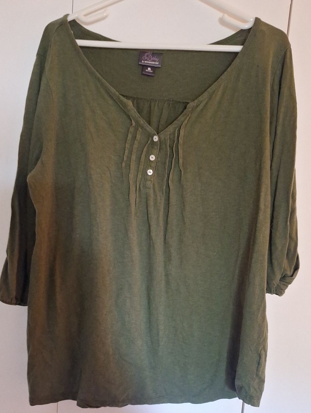 Oh Baby by Motherhood Olive Green Henley Tunic